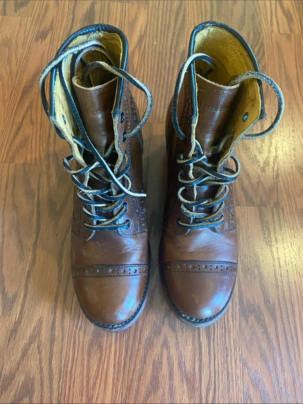 Frye brown short western boots. - Picture 2 of 6